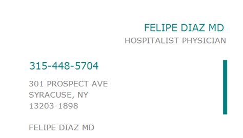 luis diaz md ny npi number